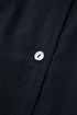 Black Button Up Tie Waist Puff Sleeve Mini Dress
